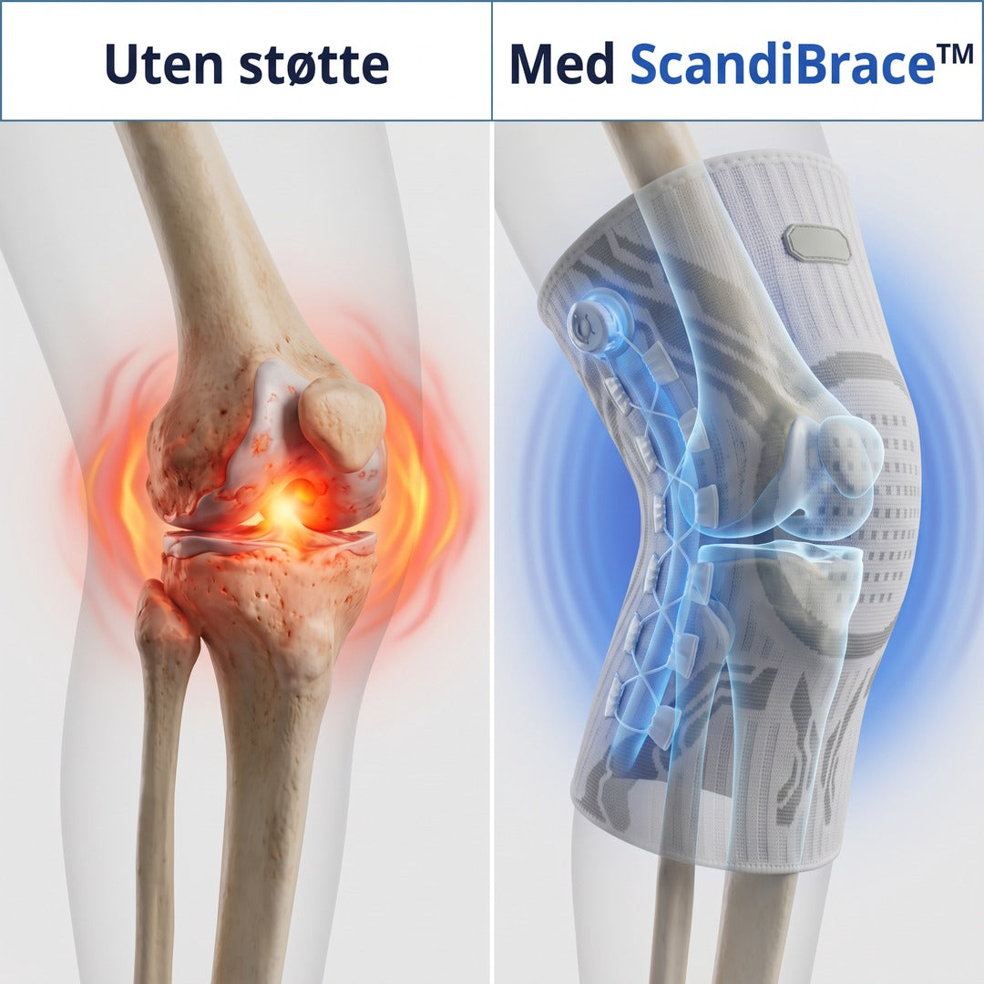 Uten støtte vs med ScandiBrace