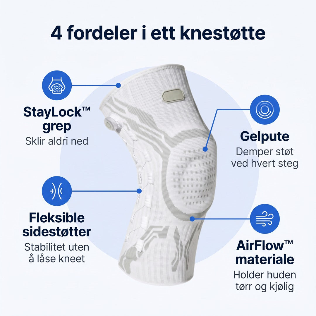 4 fordeler i ett knestøtte